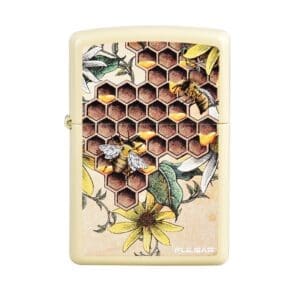 Zippo Lighter | Pulsar Busy Bees | Flat Sand | BluntPark.com
