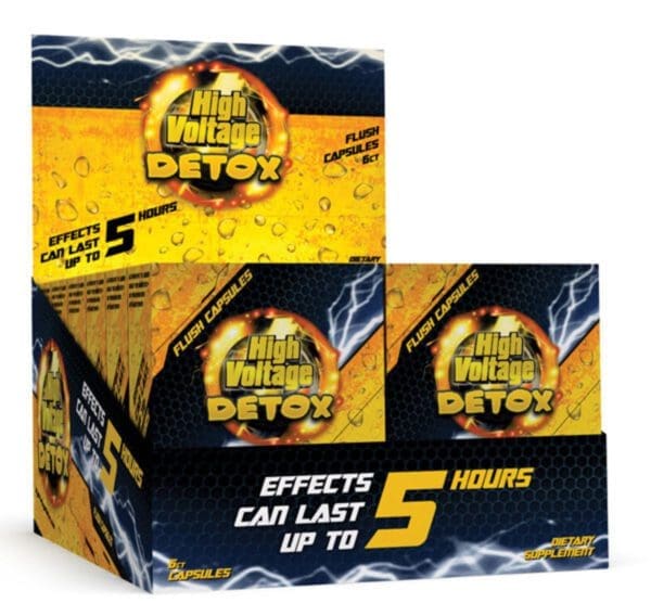 High Voltage Detox Fast Flush Capsules | 6 Capsules | 12 Piece Display | BluntPark.com