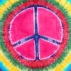 ThreadHeads Tie Dye Peace Sign Tapestry | 55" x 83" | BluntPark.com