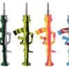 AK47 Dab Straw | Silicone | 9.5" | Colors Vary | BluntPark.com
