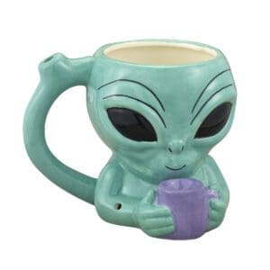 Alien Ceramic Pipe Mug | 12oz | BluntPark.com