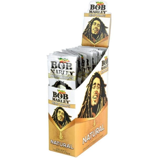 Bob Marley Hemp Wraps | 2 Pack | Full Box | 25 Piece Display - Image 5