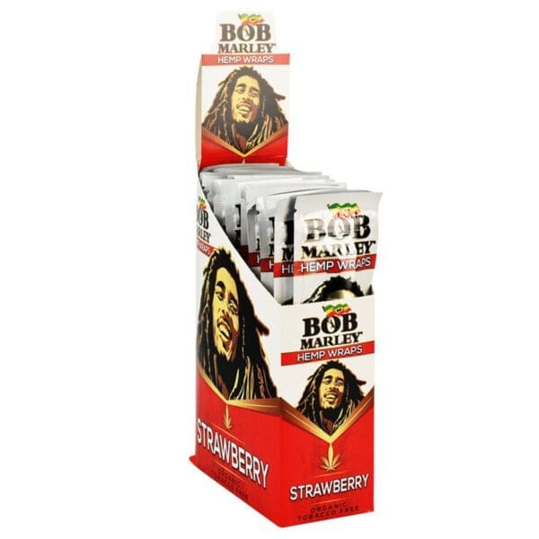 Bob Marley Hemp Wraps | 2 Pack | Full Box | 25 Piece Display - Image 2