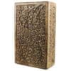 Floral Carved Wood Stash Box | 10"x6" | BluntPark.com