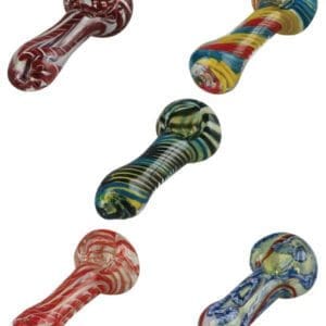 Color Swirl Spoon Pipe | 3.25" | Colors Vary | BluntPark.com