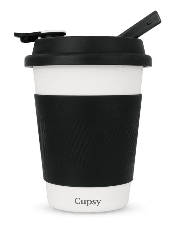 Puffco Cupsy Coffee Cup Water Pipe | 5" | Black | BluntPark.com