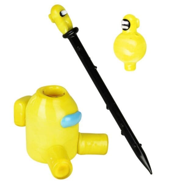 Dabbing Set w/ Dabber, Carb Cap & Stand | 3pc | Colors Vary - Image 6