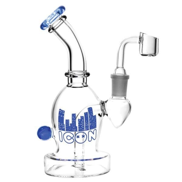 Diamond Glass Icon Ori Rig | 7" | 14mm Female | Colors Vary - Image 2