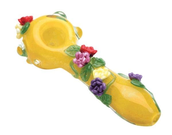 Empire Glassworks Spoon Pipe | 4" | Sunshine Garden | Small | BluntPark.com