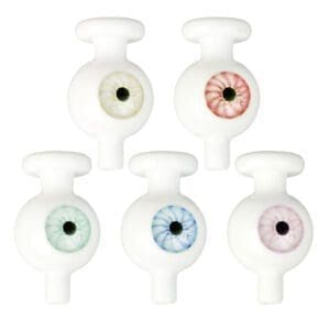 Eye Witness Glass Ball Carb Cap | 26mm | Assorted | 5 Piece Set | BluntPark.com