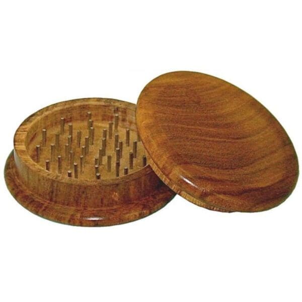 Round Wood 2pc Grinder | BluntPark.com