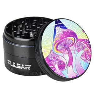 Pulsar Metal Grinder | Melting Shrooms | BluntPark.com