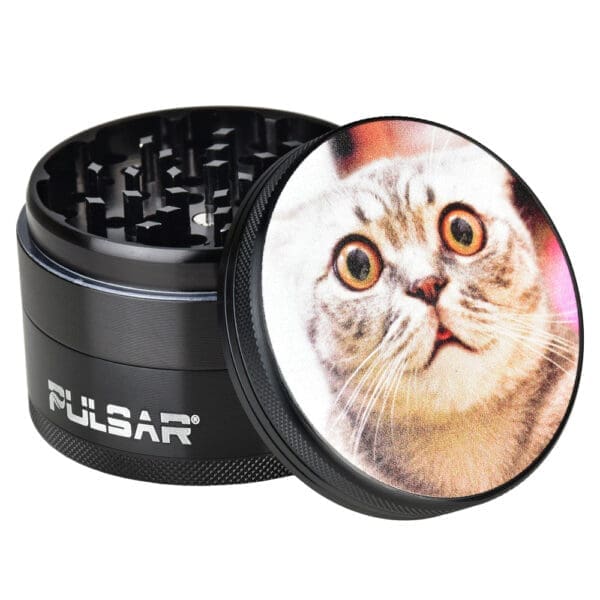 Pulsar Metal Grinder | Stoned Cat | BluntPark.com