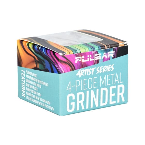 Pulsar Design Series Grinder with Side Art - Symbolic Tiles / 4pc / 2.5" - Image 4