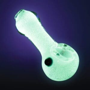 Glow Spoon Hand Pipe w/ Marble | 3" | BluntPark.com