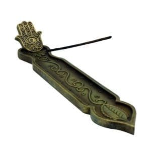 Hamsa Hand Incense Burner | Black & Gold | BluntPark.com