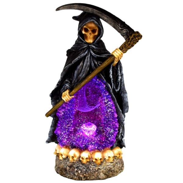 Reaper w/ LED Lights Backflow Incense Burner | BluntPark.com