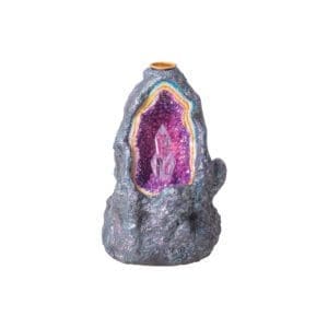 Crystal Cave Backflow Incense Burner W/ LED Light | BluntPark.com