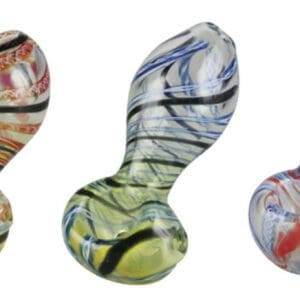 Inside Out Twisted Glass Pipe | 2.5" | Colors Vary | BluntPark.com