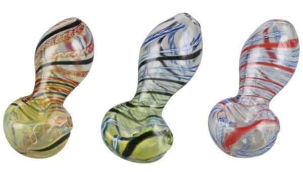 Inside Out Twisted Glass Pipe | 2.5" | Colors Vary | BluntPark.com