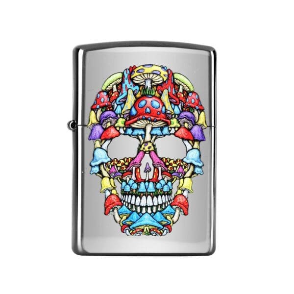 Death to Self Shroom Skull Zippo Lighter | BluntPark.com