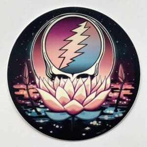 Grateful Dead Lotus Stealie Sticker 5" | BluntPark.com