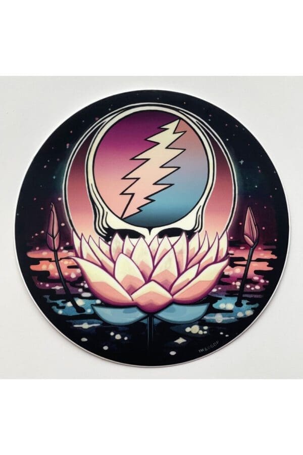 Grateful Dead Lotus Stealie Sticker 5" | BluntPark.com