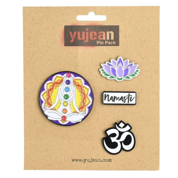 Mindfulness Enamel Pin Pack | Set of 4 | BluntPark.com