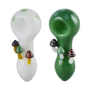 Mushroom Spoon Hand Pipe | 4" | Colors Vary | BluntPark.com