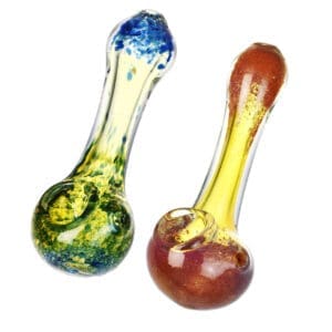 Ocean Flora Glass Spoon Pipe | 3.75" | Colors Vary | BluntPark.com