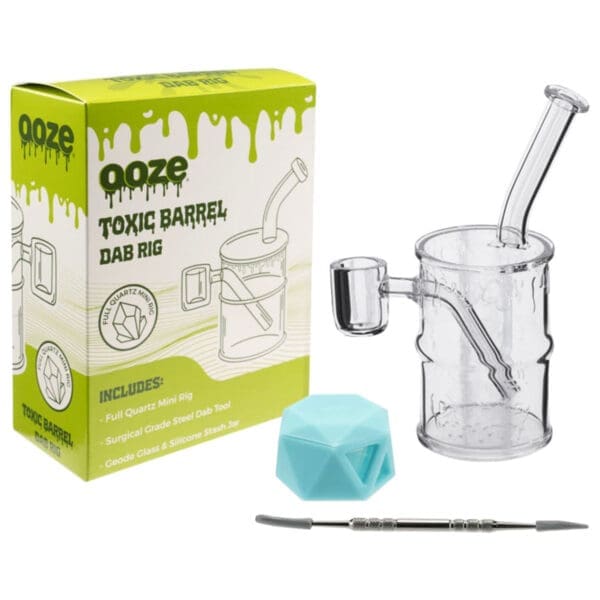 Ooze Toxic Barrel Mini Quartz Dab Rig | 5.5" | BluntPark.com