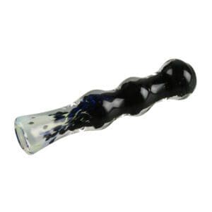 Fritted Fumed Glass Chillum Pipe | BluntPark.com