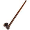 Stone Bowl Pipe w/ Long Wood Mouthpiece | BluntPark.com