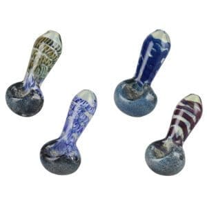 Frit & Cord Worked Spoon Hand Pipe | BluntPark.com
