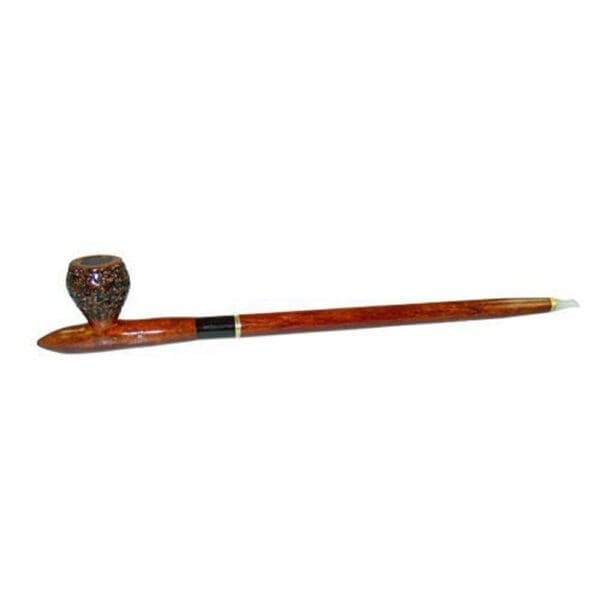 Engraved African Wood & Sassafras Tobacco Pipe | BluntPark.com