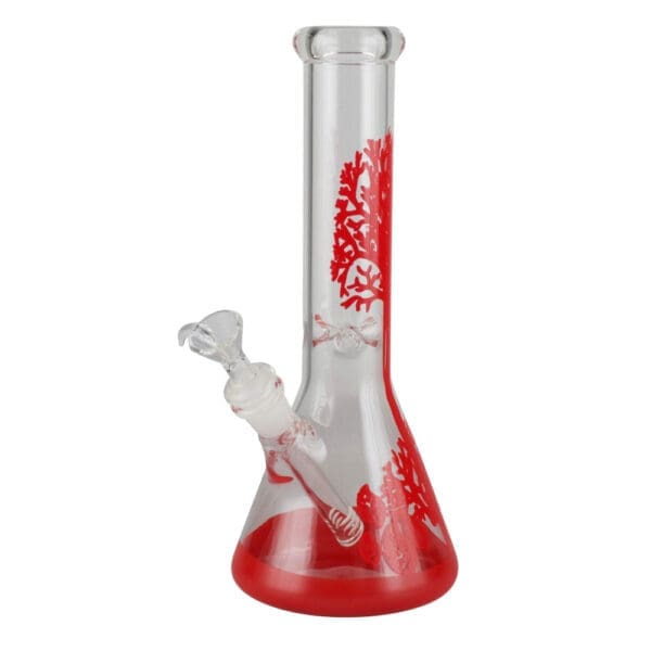 Red Tree Glass Beaker Bong | BluntPark.com