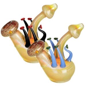 Mushroom Glass Bubbler | Colors Vary | BluntPark.com