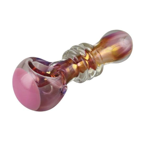 Gold Fumed Jetson Glass Spoon Pipe | Colors Vary - Image 11