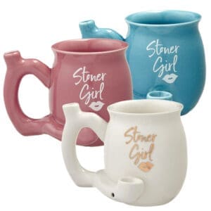 Stoner Girl Ceramic Mug Pipe | BluntPark.com