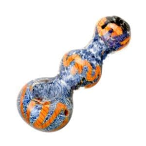 Fritted Squiggle Spoon Glass Pipe | BluntPark.com