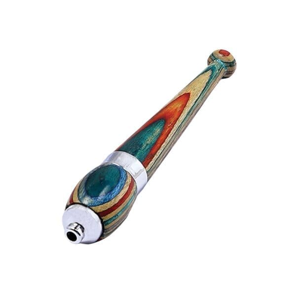 Rainbow Wood Zeppelin One Hitter Pipe - Image 2