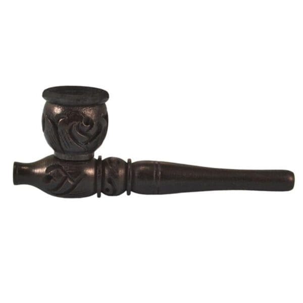 Carved Wood Hand Pipe | BluntPark.com