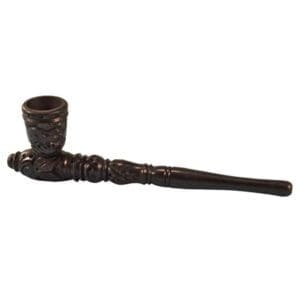 Carved Wood Hand Pipe | 8 Inch | BluntPark.com