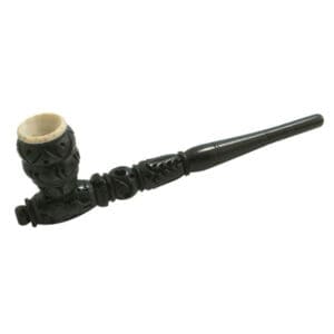 Wooden Pipe w/ Wood & Stone Bowl | 8 Inch | BluntPark.com
