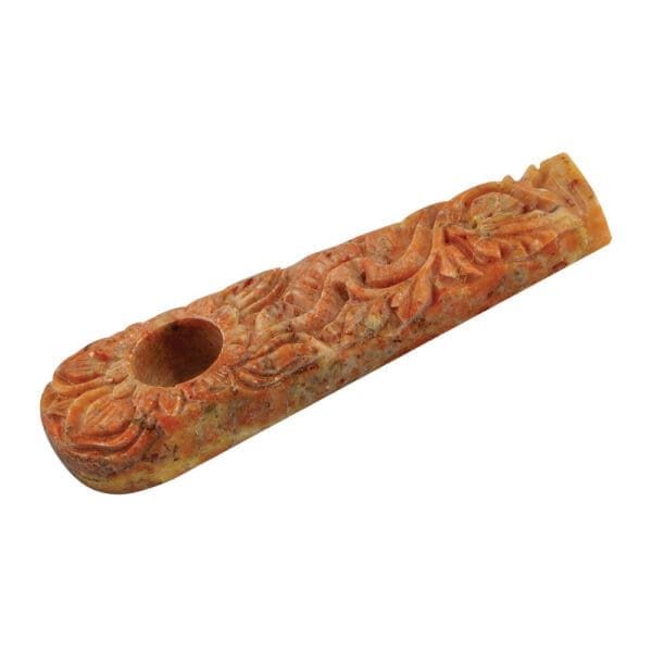 Marble Stone Pipe w/ Flower Design | BluntPark.com