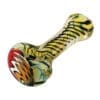Multicolor Glass Spoon Pipe W/ Twists | BluntPark.com