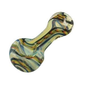 Inside Out Cane Glass Spoon Pipe | BluntPark.com