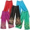 Palazzo Pants w/ Gold Color Print | 37" | Colors Vary | BluntPark.com