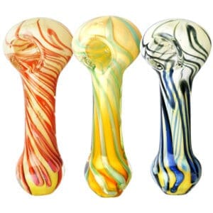 Swirl Spoon Pipe | 3.75" | Colors Vary | BluntPark.com