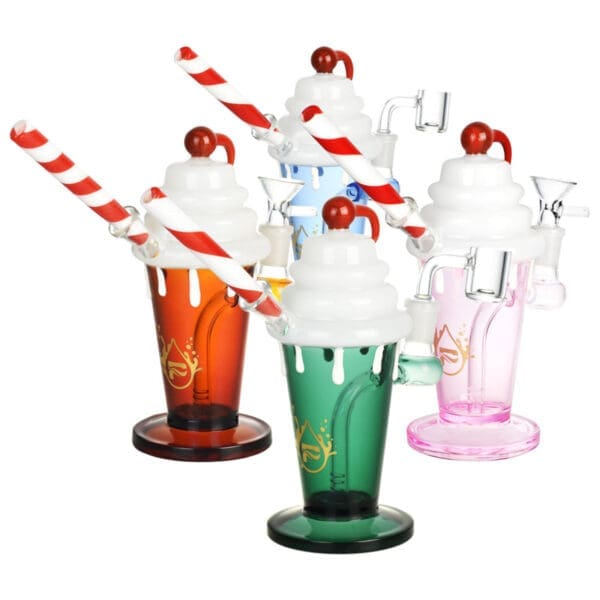 Pulsar Diner Shake 3-in-1 Dab Rig | 7.25" | 14mm Female | Colors Vary | BluntPark.com